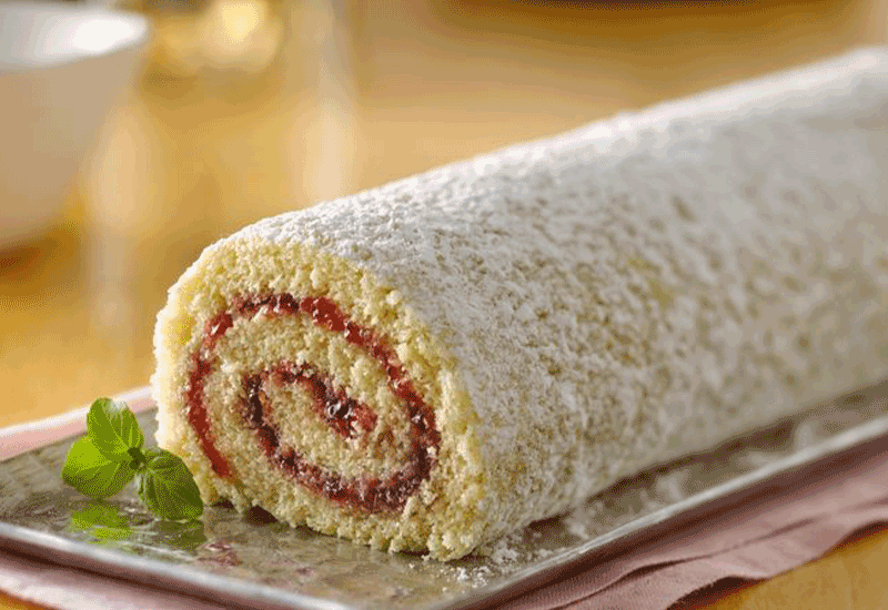 Jam roll - 12 foods that start with J - - Being Health Conscious