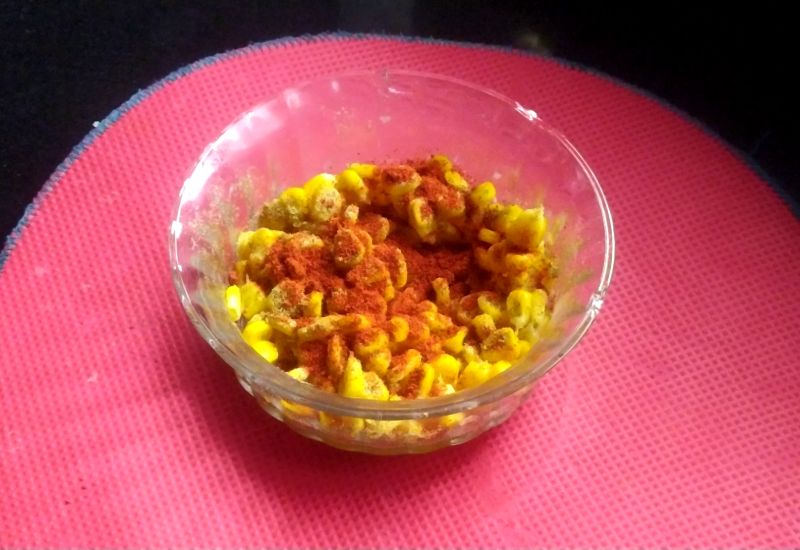 instant sweet corn | butter sweet corn chaat | sweet corn snack recipes Indian