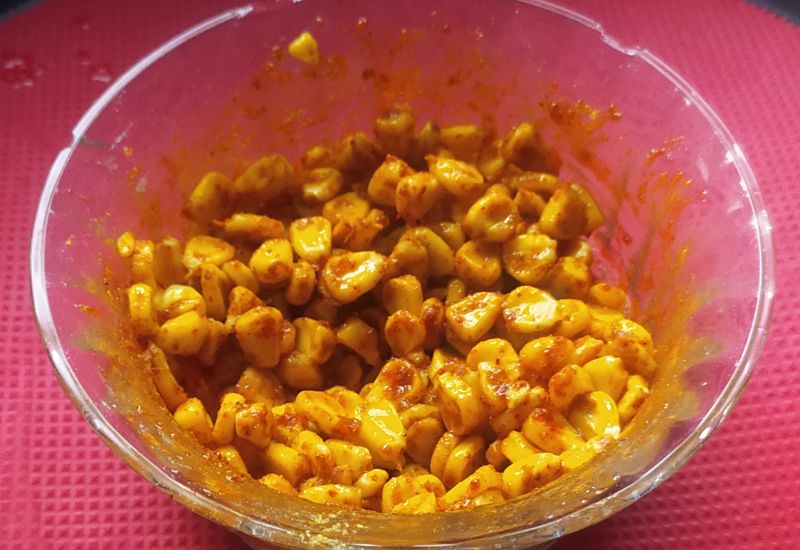instant sweet corn |  sweet corn chaat | sweet corn snack recipes Indian