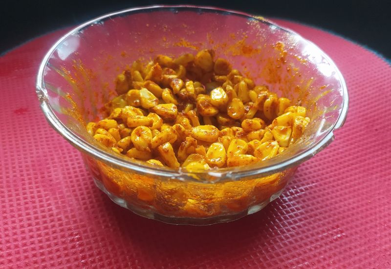 instant sweet corn |  sweet corn chaat | sweet corn snack recipes Indian