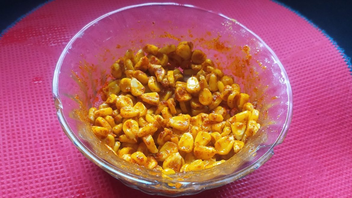 instant sweet corn |  sweet corn chaat | sweet corn snack recipes Indian