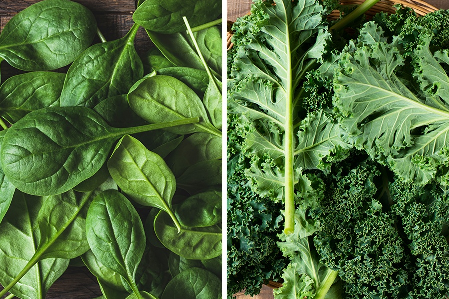 Kale vs. spinach nutrition Know that differance